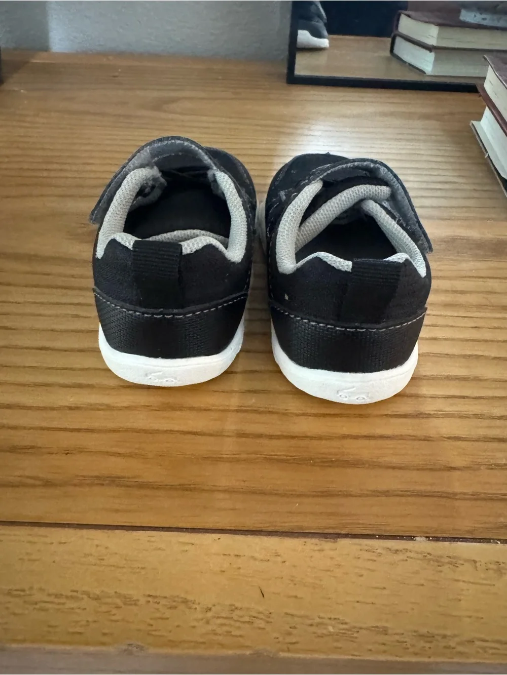 See Kai Run Black and Gray Toddler Hook-and-Loop Sneakers